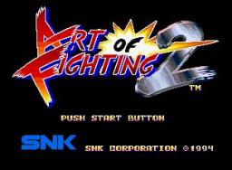 Art of Fighting 2 Title Screen